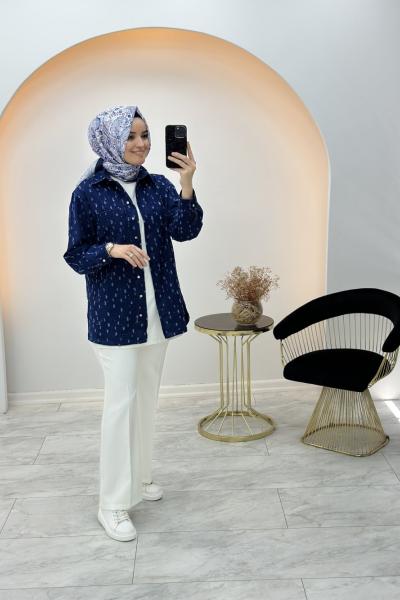 Leyla Kot Ceket Lacivert