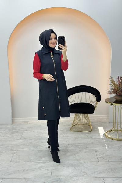Armine Trend Yelek Siyah