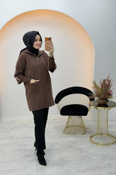 Angora Yün Kap Kahverengi