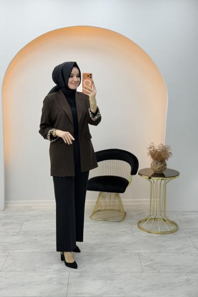 Blazer Ceket Kahverengi