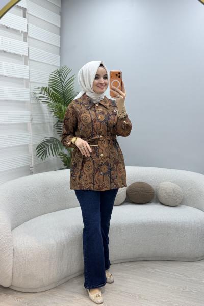 Vera Etnik Kap Kahverengi