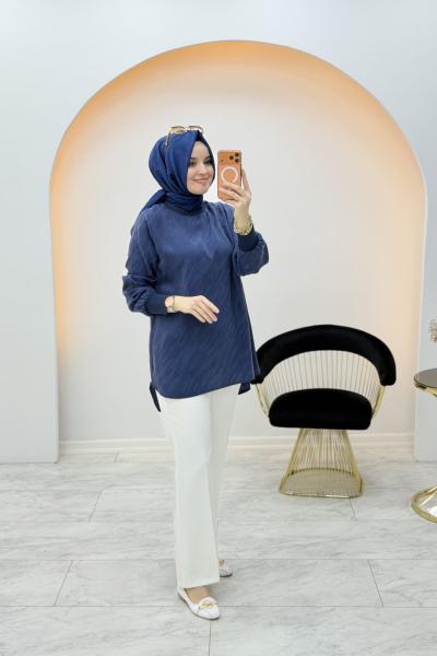 Noshe Simay Tunik Lacivert