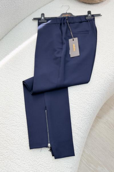 Fermuar Detaylı Pantolon Lacivert