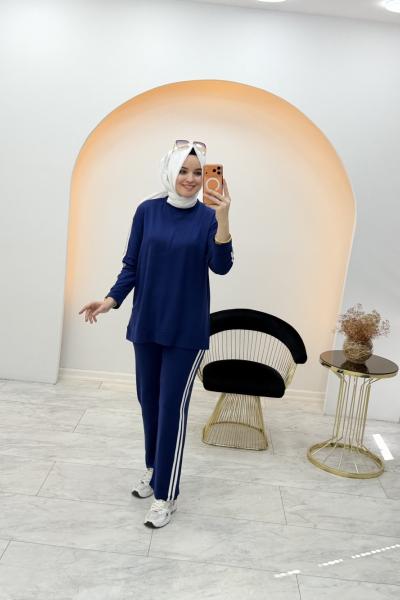 Kampanyalı Çift Şerit Takım Lacivert